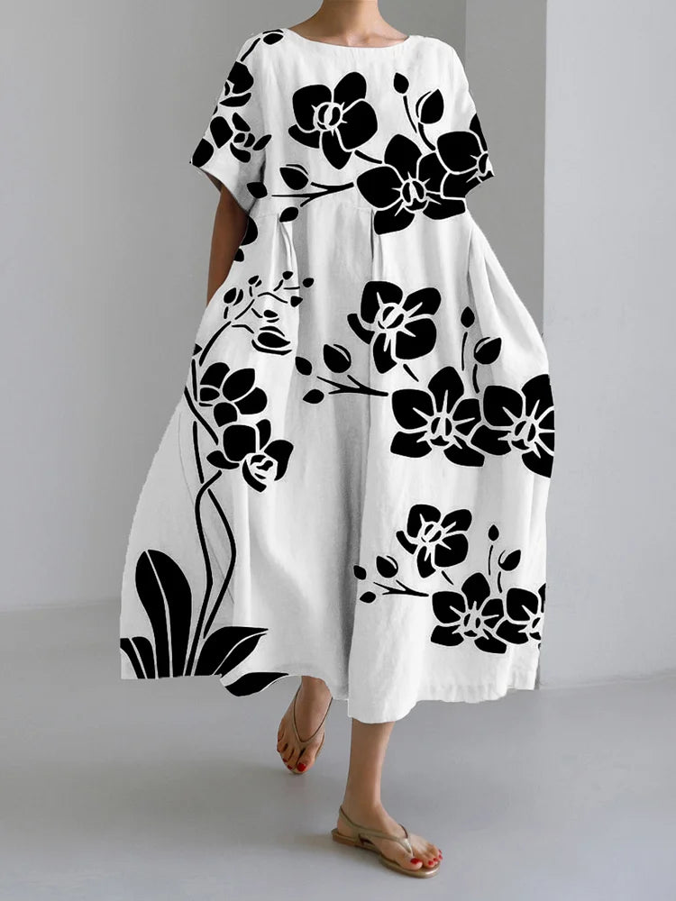 MARISELLA Elegant Floral Dress for Every Occasion with Floating Style and Comfort