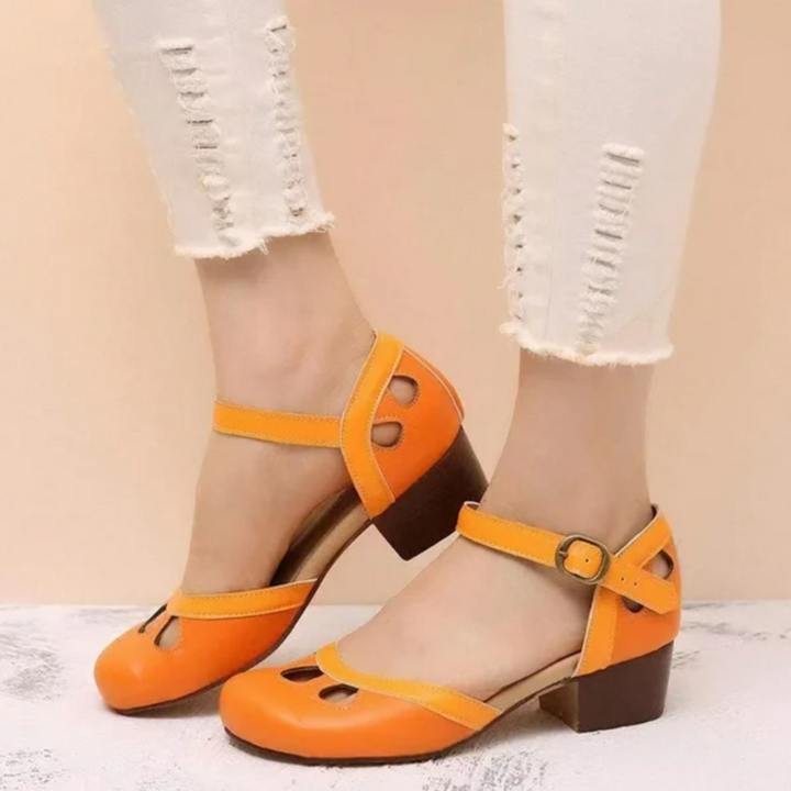 Patti Comfortable Low-Heeled Sandals