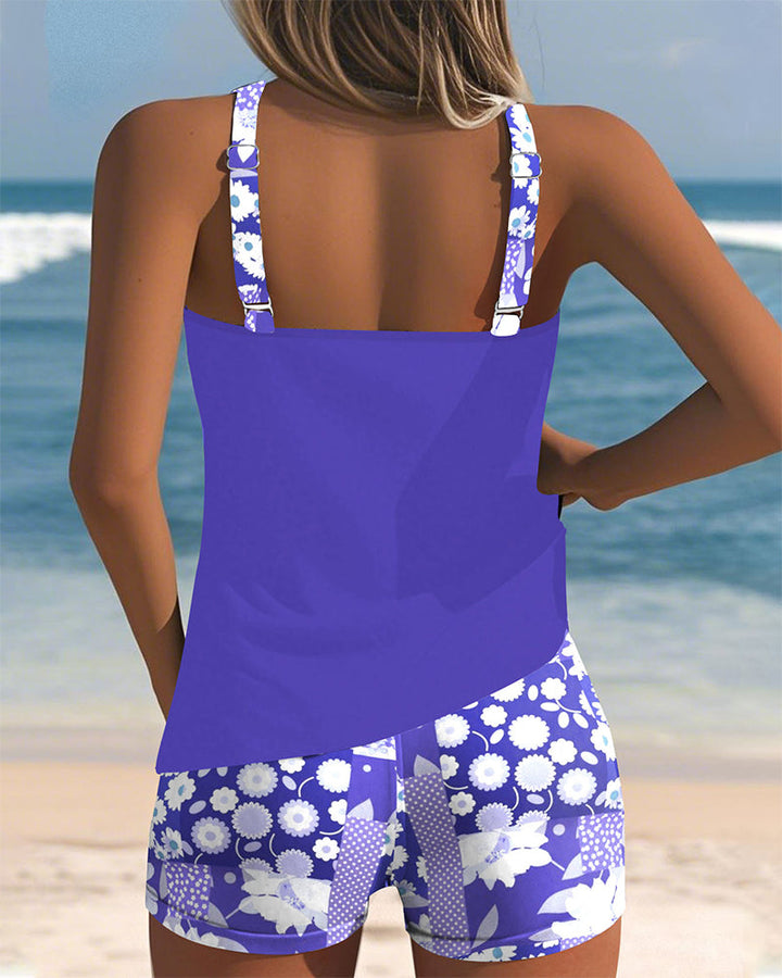 Melanie Two-Piece Swimsuit with Comfortable Fit and Floral Beach Style