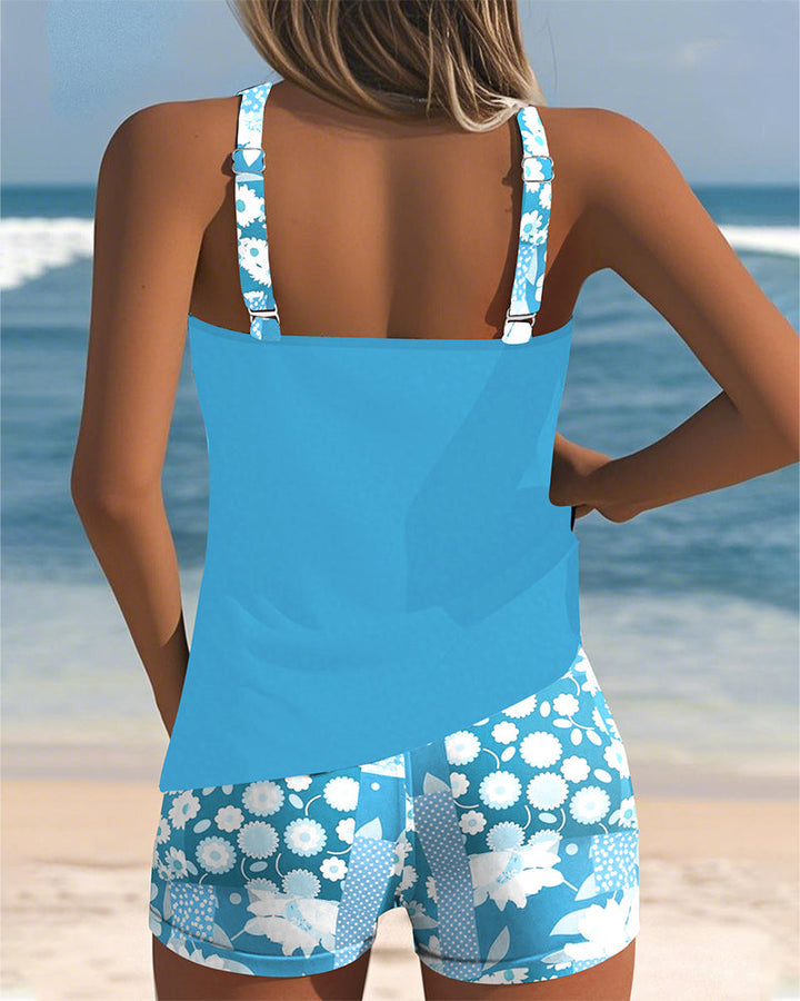 Melanie Two-Piece Swimsuit with Comfortable Fit and Floral Beach Style