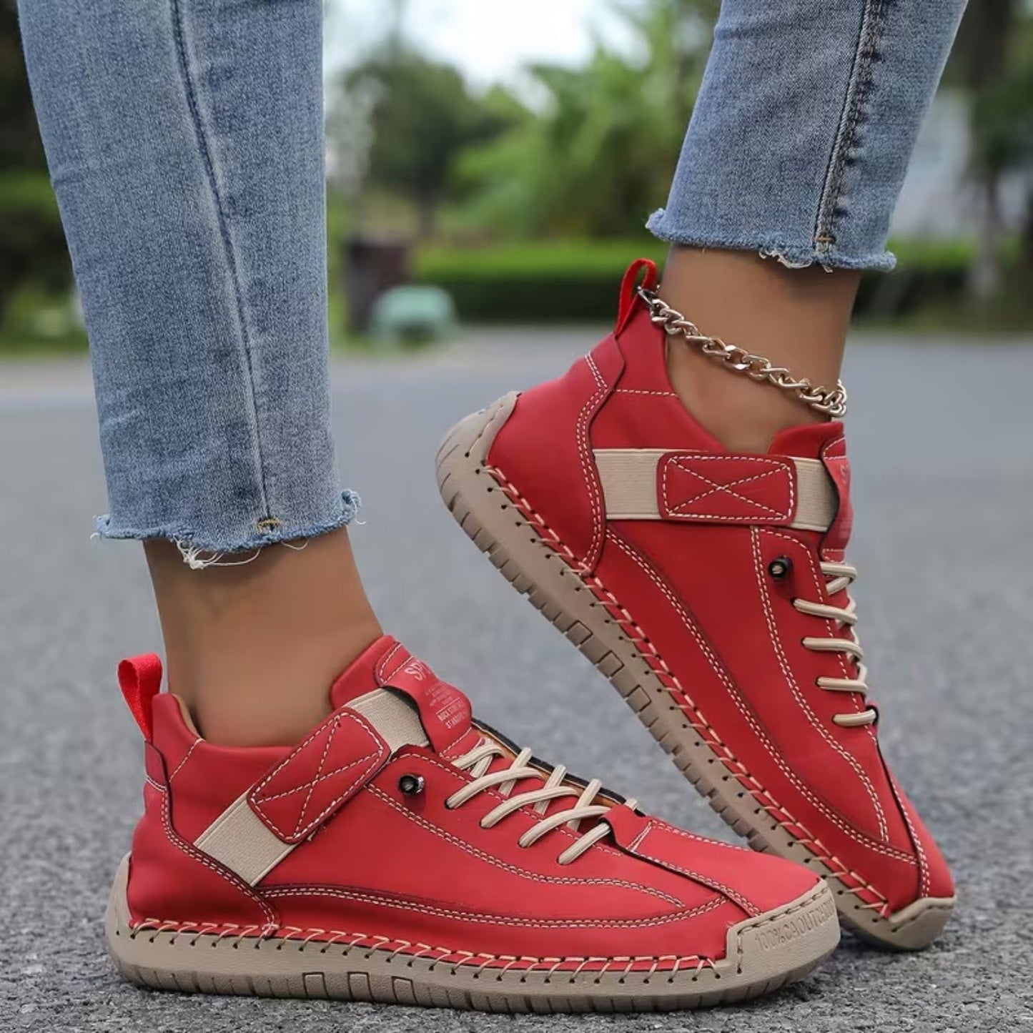 Damskie wygodne buty z szerokim fasonem