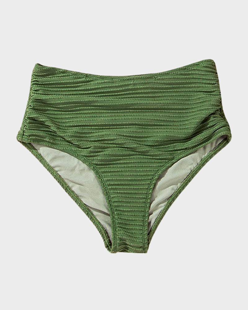 Zosia | Damskie Bikini z Wysokim Stanem i Prążkowanym Materiałem