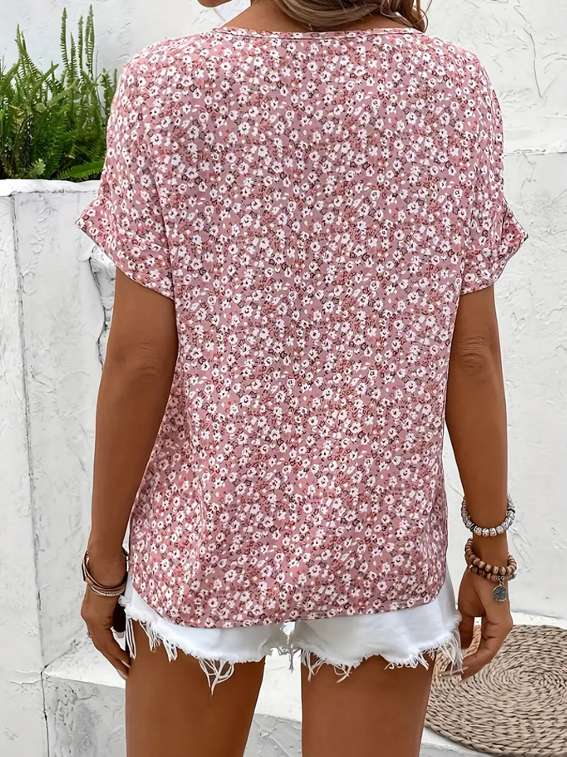 Verna Chic Floral Print Blouse