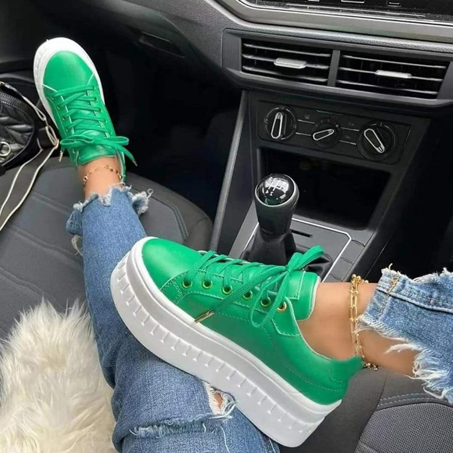 Buty Sportowe Damskie na Platformie, Wygodne