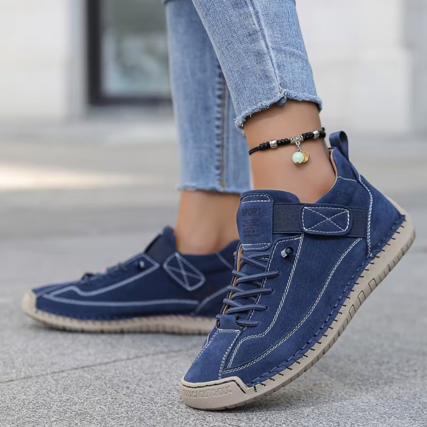 Damskie wygodne buty z szerokim fasonem