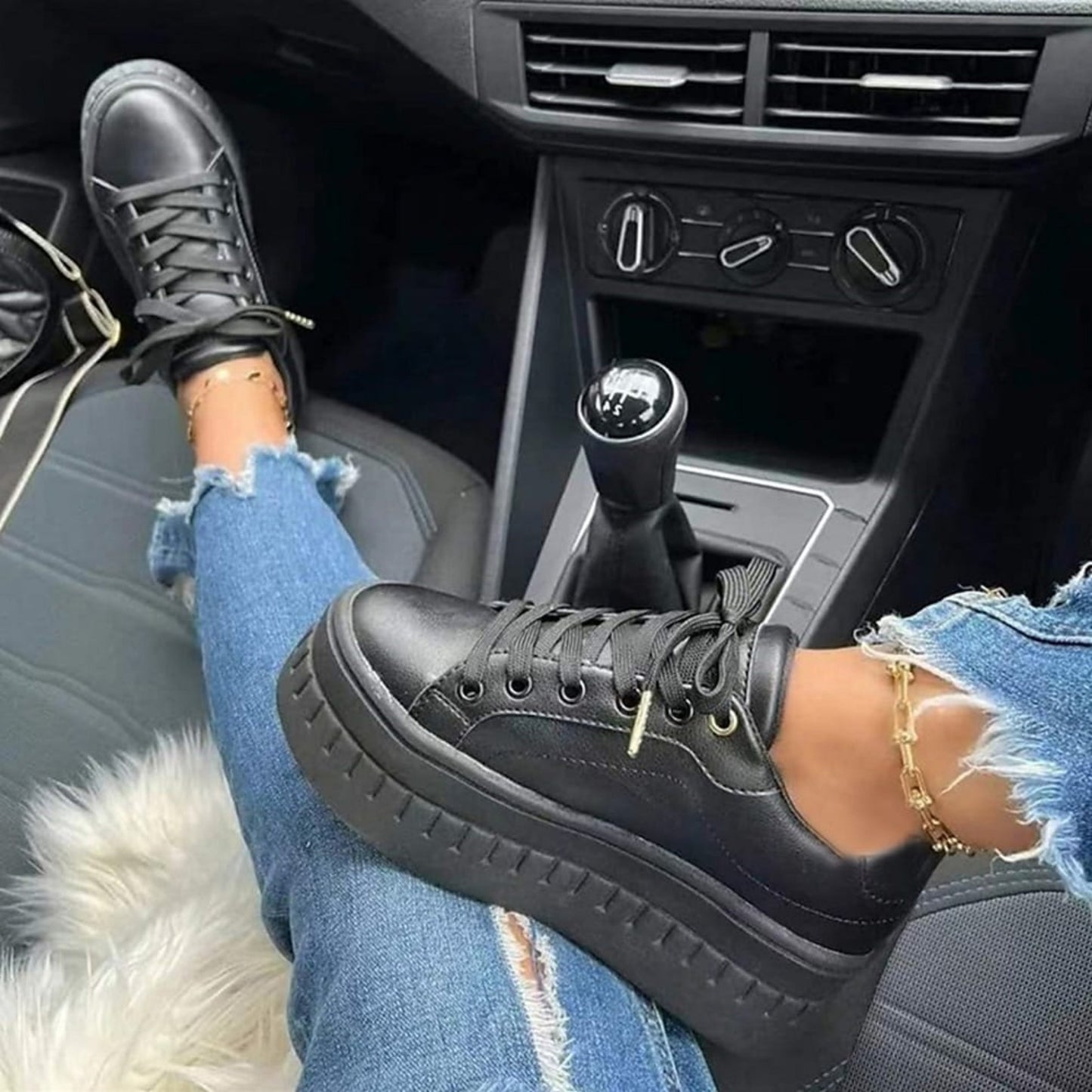 Buty Sportowe Damskie na Platformie, Wygodne
