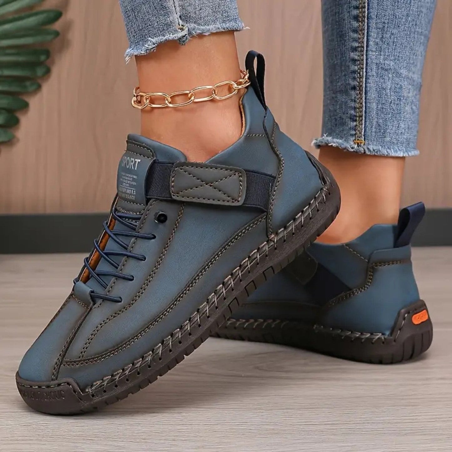 Damskie wygodne buty z szerokim fasonem