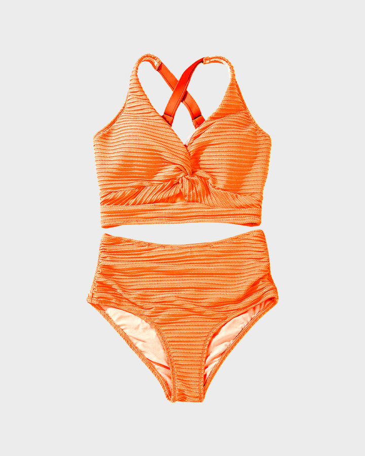 Zosia | Damskie Bikini z Wysokim Stanem i Prążkowanym Materiałem