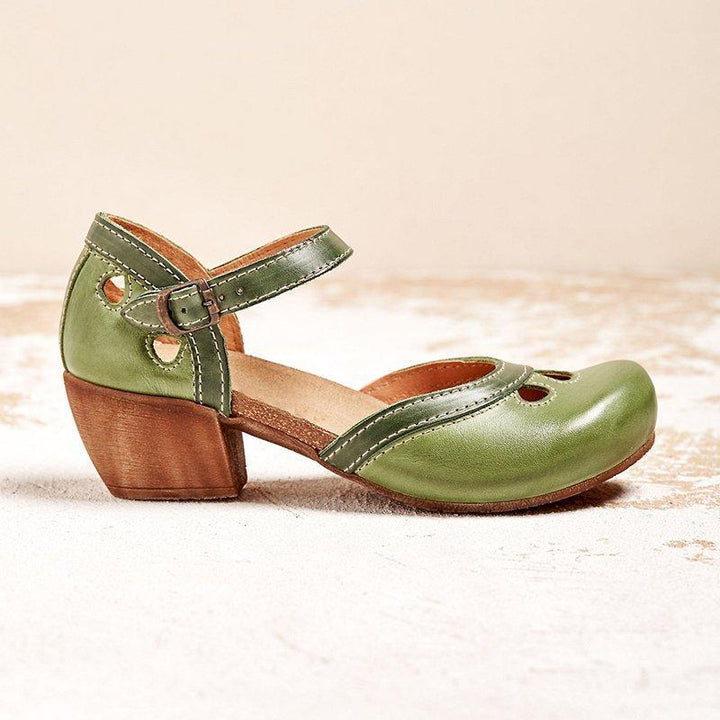 Charlotte Orthopedic Low Heel Flat Sandals