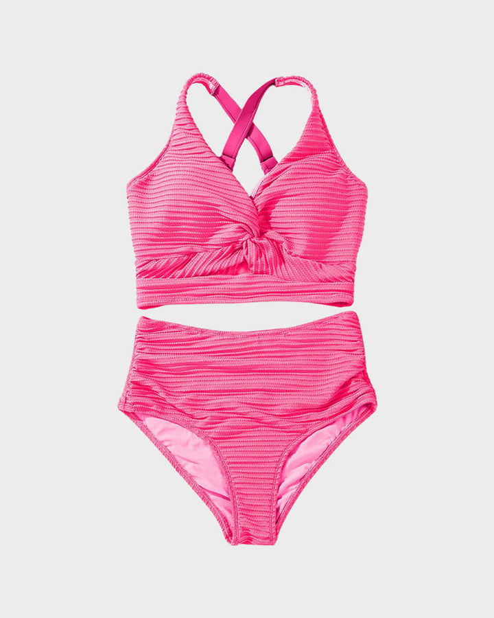 Zosia | Damskie Bikini z Wysokim Stanem i Prążkowanym Materiałem