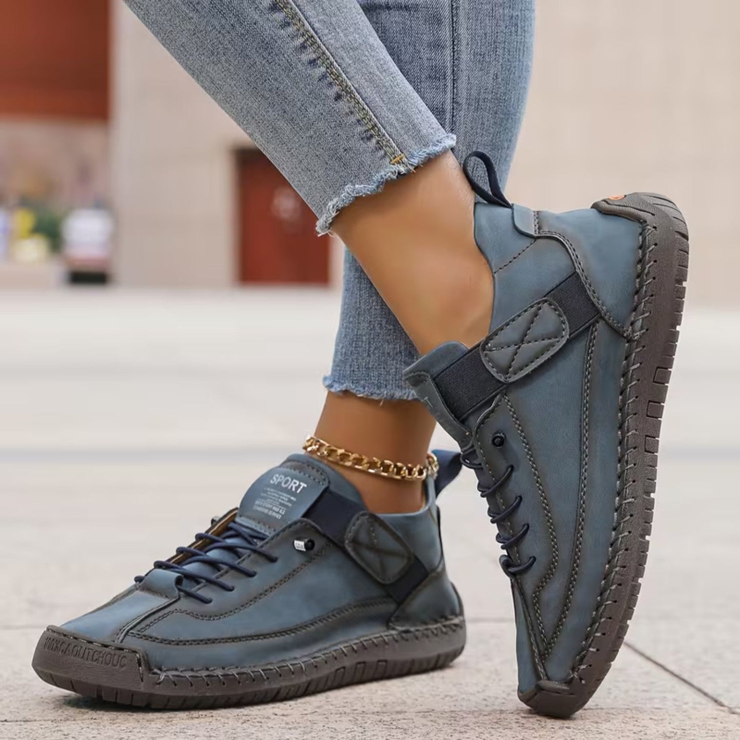 Damskie wygodne buty z szerokim fasonem