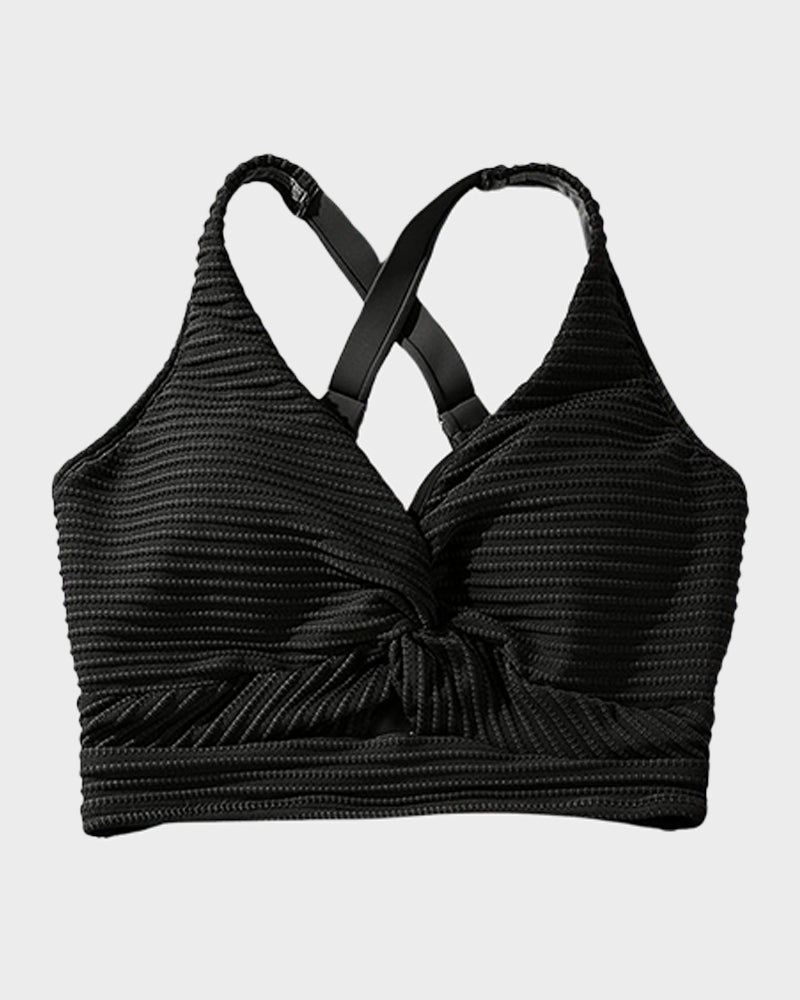 Zosia | Damskie Bikini z Wysokim Stanem i Prążkowanym Materiałem