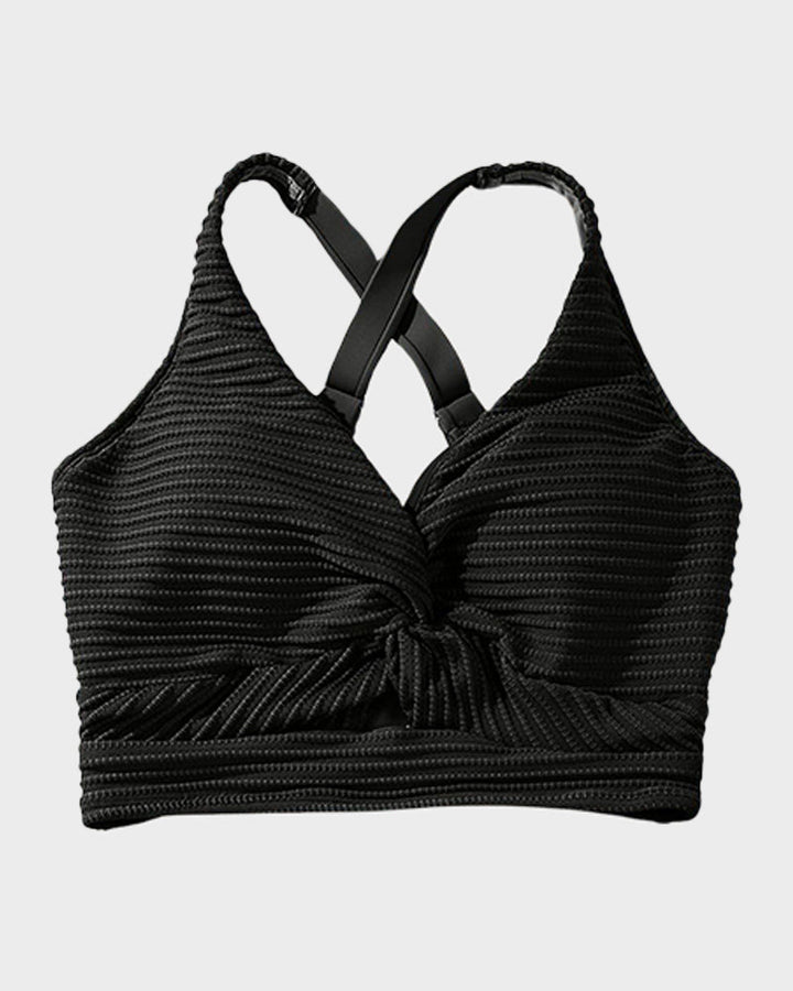 Zosia | Damskie Bikini z Wysokim Stanem i Prążkowanym Materiałem