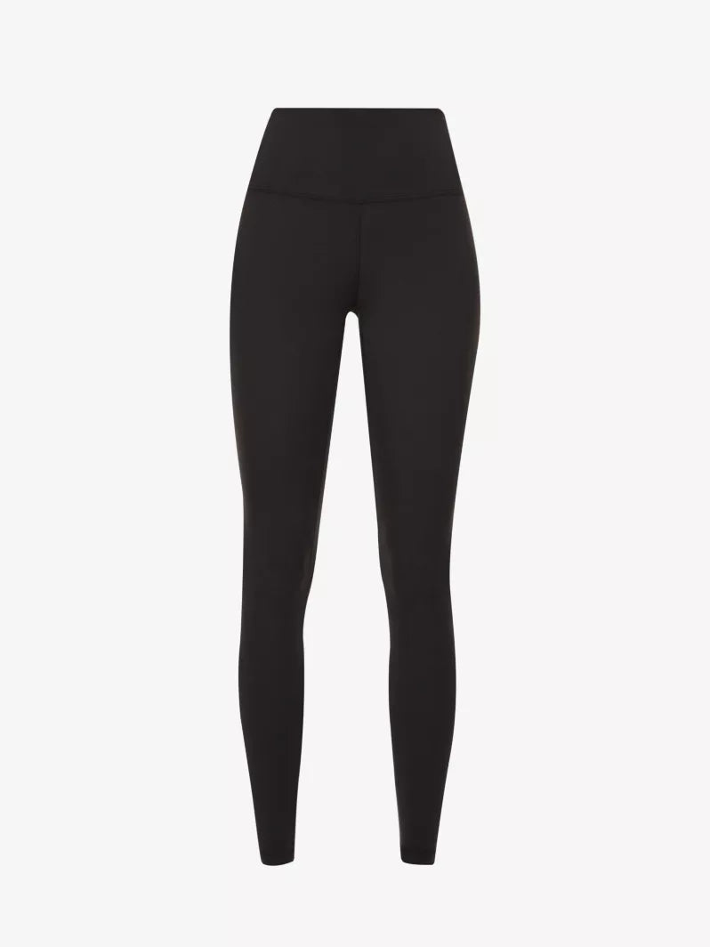 Czarne damskie legginsy bez szwów z wysokim stanem