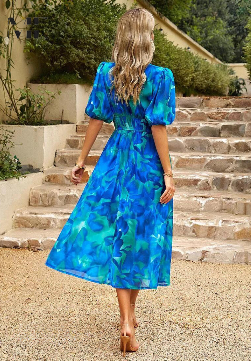 Monica Elegant Floral Dress