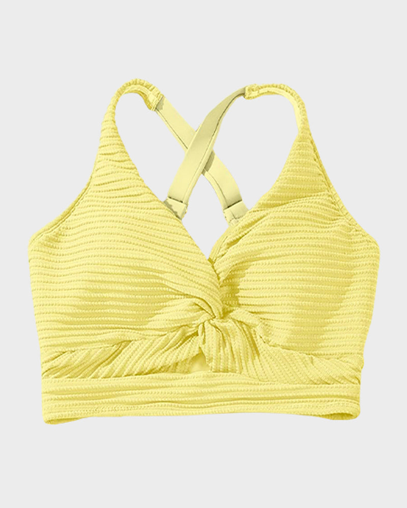 Zosia | Damskie Bikini z Wysokim Stanem i Prążkowanym Materiałem