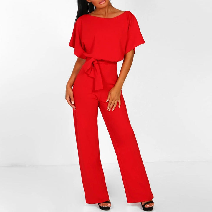 Elijah Belted Wide-Leg Jumpsuit