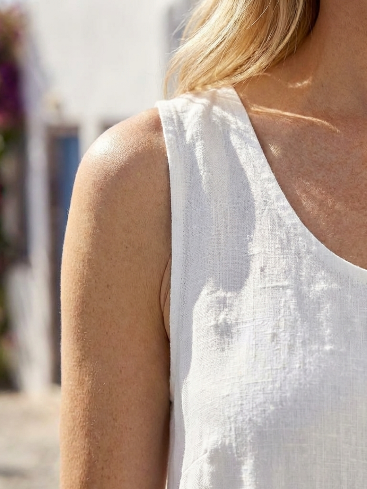 Beatrix Sleeveless Round Neck Relaxed Maxi Dress