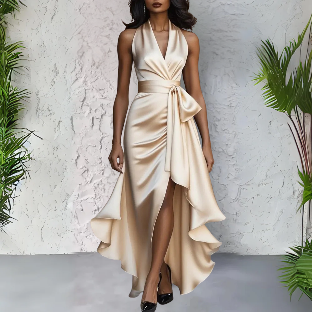 Calliope Halter Neck Maxi Dress