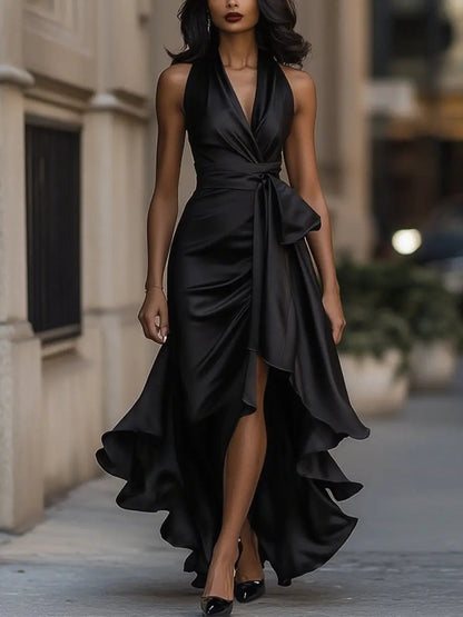 Calliope Halter Neck Maxi Dress