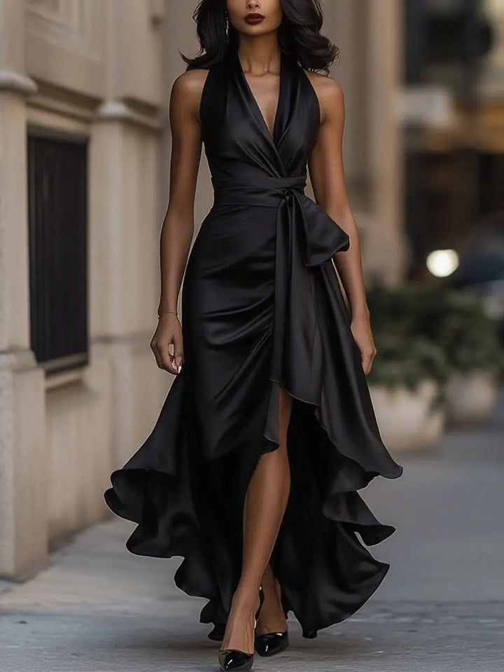 Calliope Halter Neck Maxi Dress