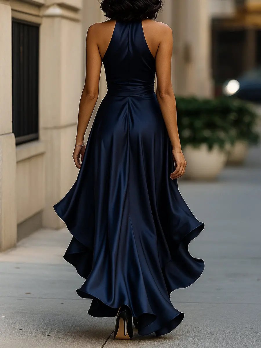 Calliope Halter Neck Maxi Dress