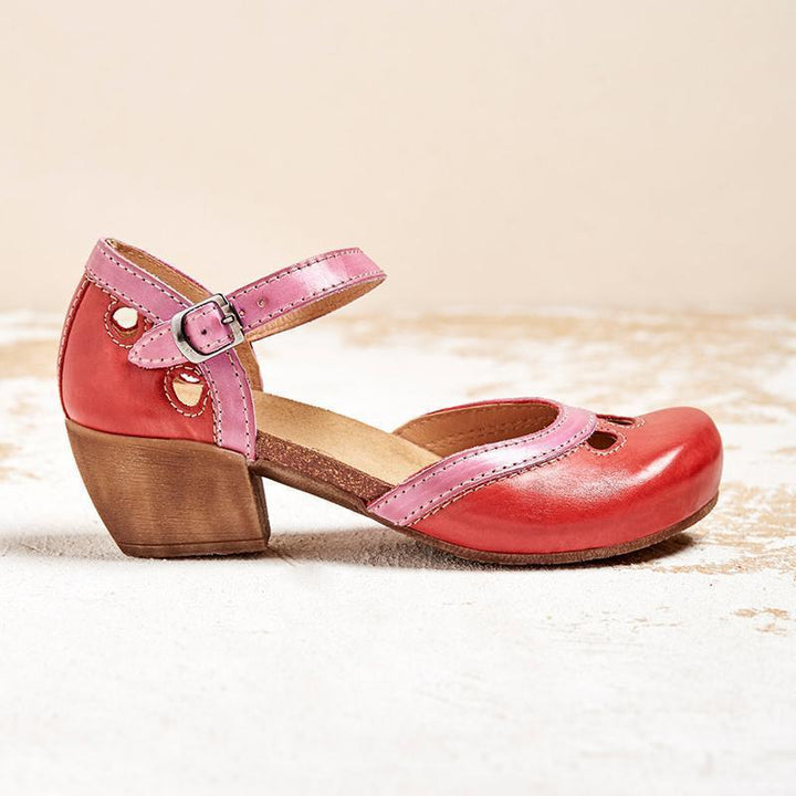 Charlotte Orthopedic Low Heel Flat Sandals