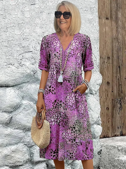 Tanya Colorful Midi Dress