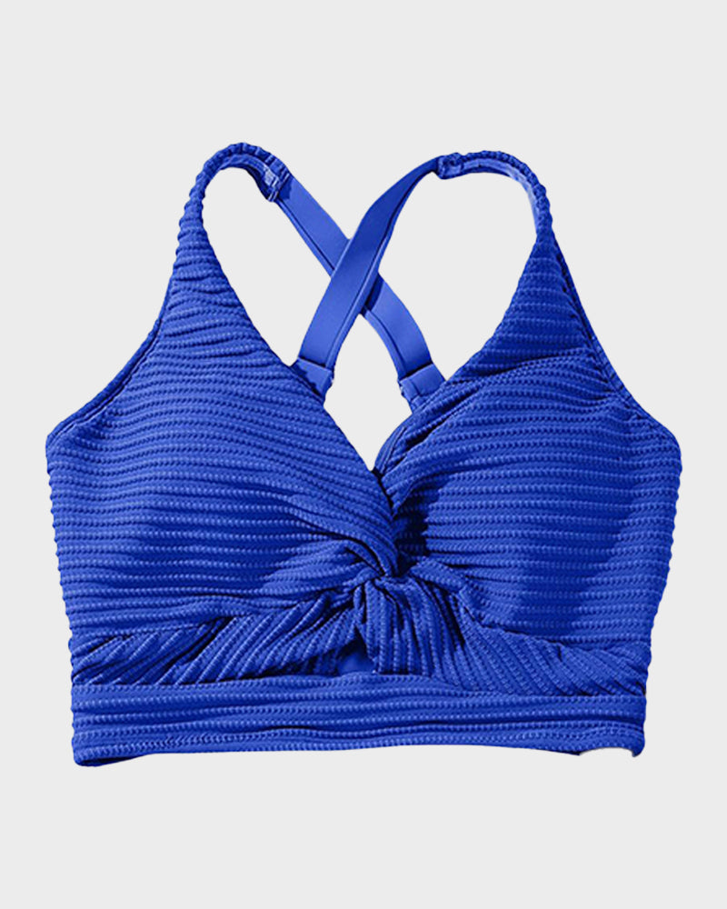 Zosia | Damskie Bikini z Wysokim Stanem i Prążkowanym Materiałem