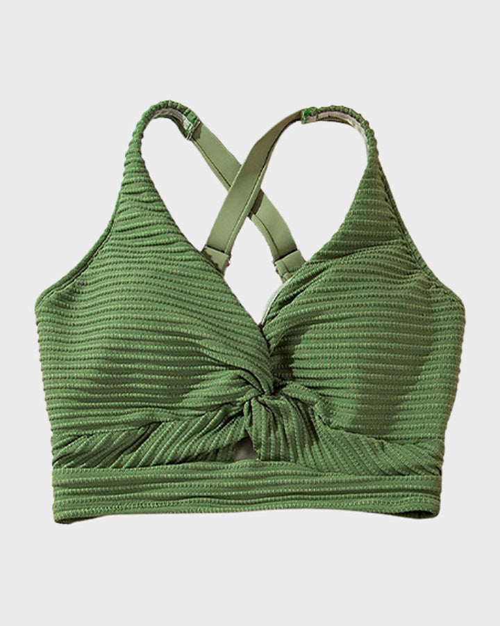 Zosia | Damskie Bikini z Wysokim Stanem i Prążkowanym Materiałem