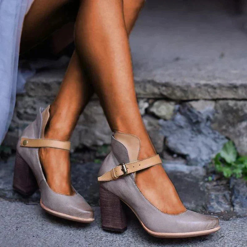 Laurie Elegant Heel Sandals with Straps