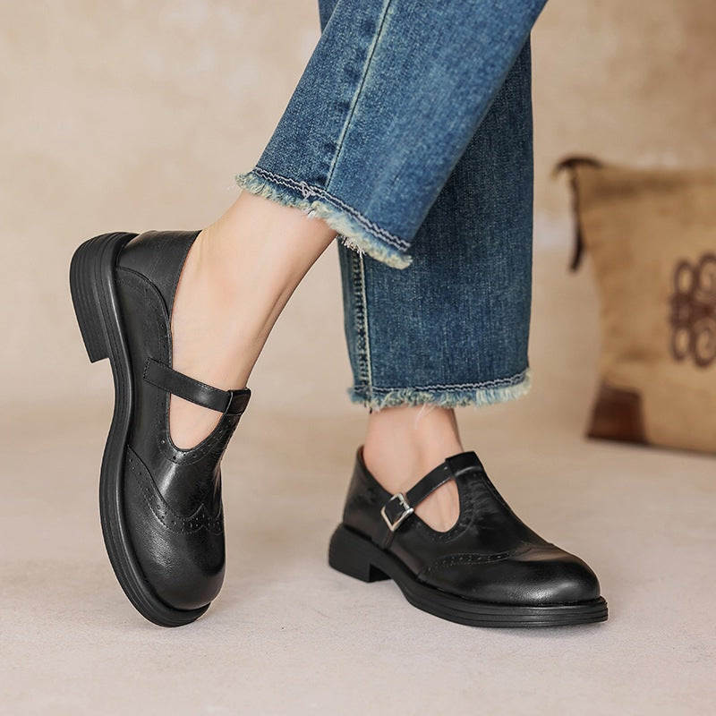 Nina Elegant Vegan Leather Mary Jane Sandal