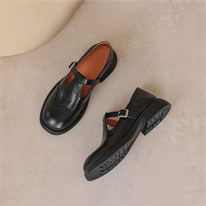 Nina Elegant Vegan Leather Mary Jane Sandal