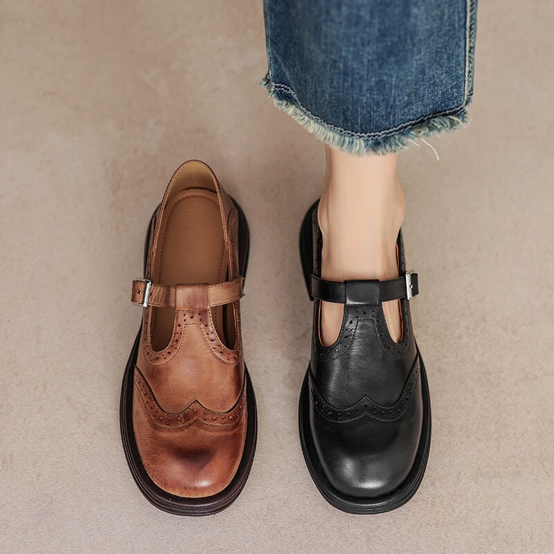Nina Elegant Vegan Leather Mary Jane Sandal