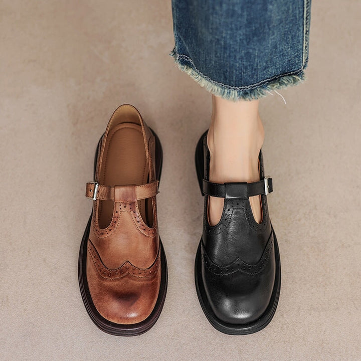 Nina Elegant Vegan Leather Mary Jane Sandal