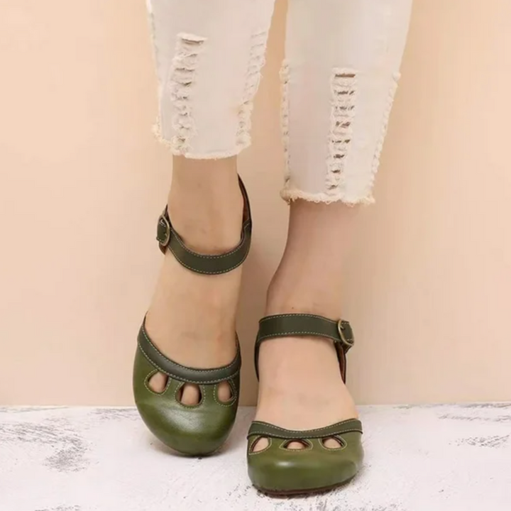 Patti Comfortable Low-Heeled Sandals